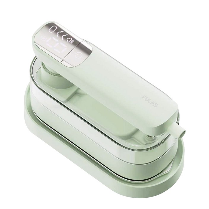 26년 신제품  백화점 입점풀라스 2in1 접이식 휴대용 핸디형 스팀다리미 1위 여행용 미니 가정용 터보 핸드 핸디 스팀 다리미 초경량 의류 clothes steam iron, 민트, FLIR2000