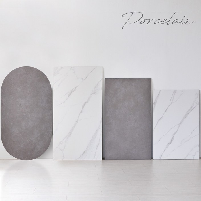 리비니아 포세린 12T 무광 2인 4인 6인 800 1200 1400 1600 1800 포세린 세라믹 상판2colors, 화이트