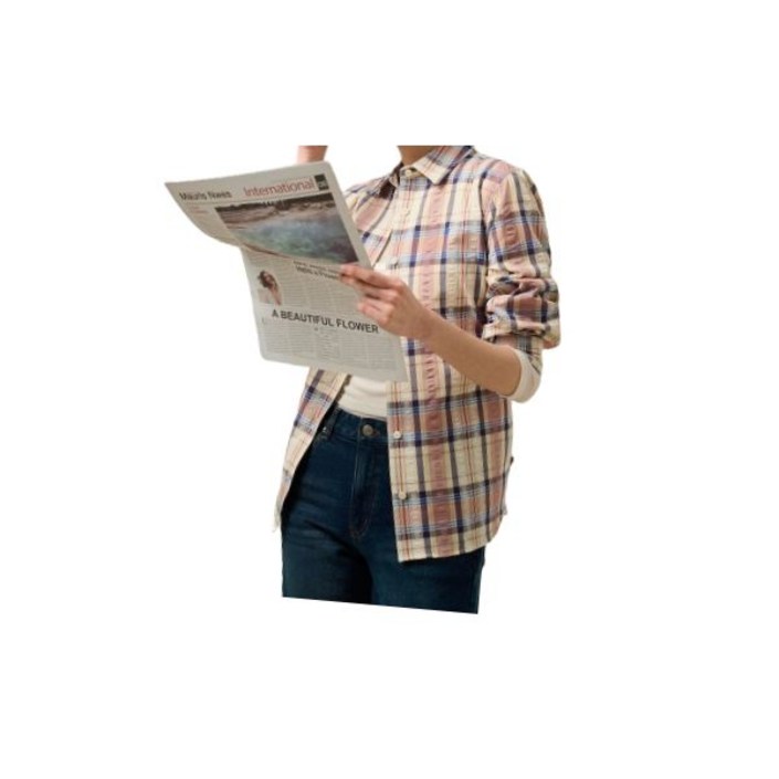 빈폴 BEANPOLE LADIES 체크 셔츠형 블라우스 옐로우 BF5264C51E BF5264C51E 461290