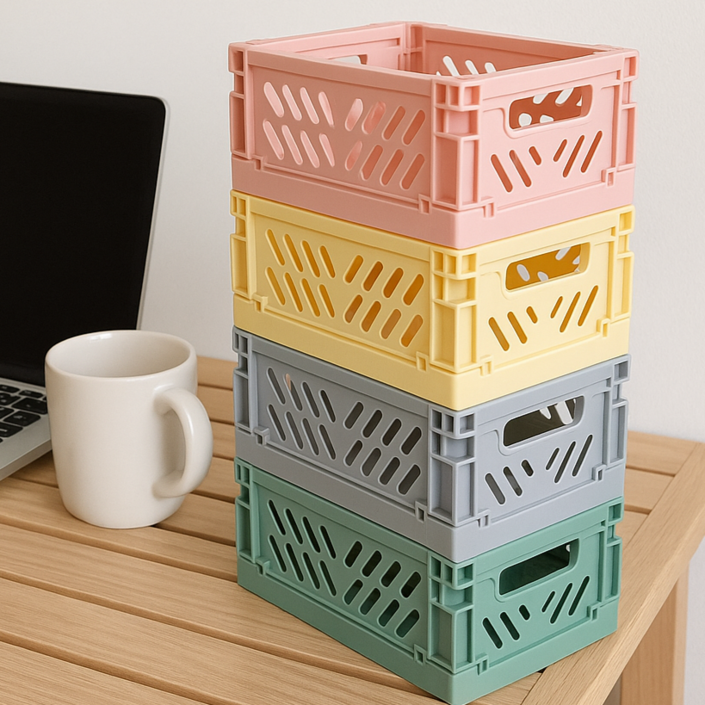 잇츠K 접이식 폴딩박스  수납 정리 다용도 박스 소 4종 구성, 1개