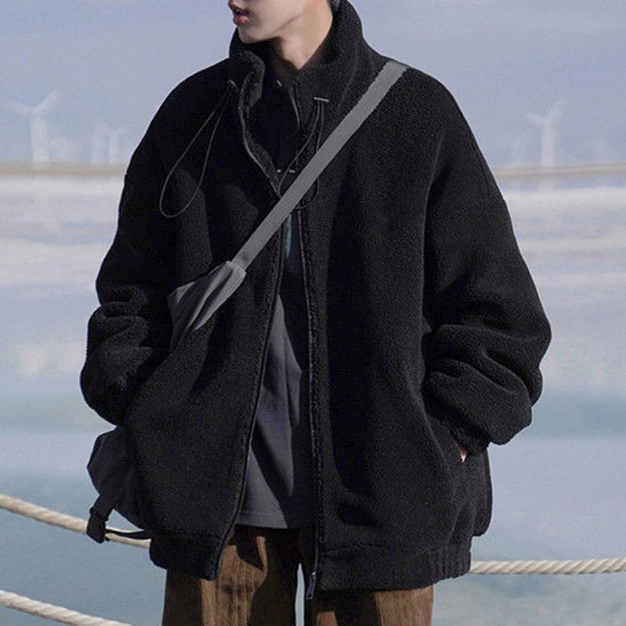 스토리원 남성 오버핏 플리스 집업 자켓 점퍼 빅사이즈 후리스 RKJGFWOT002