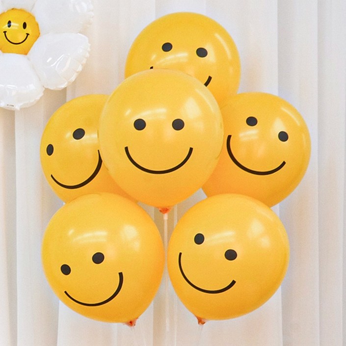 파티몬 생일 이벤트 소품 스마일 풍선 100개입