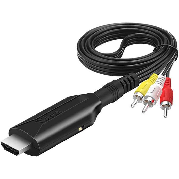 체리스팟 D31W RCA to HDMI 컨버터 AV to HDMI 구형 게임기 HDMI 스테레오 변환, 1개, D31W