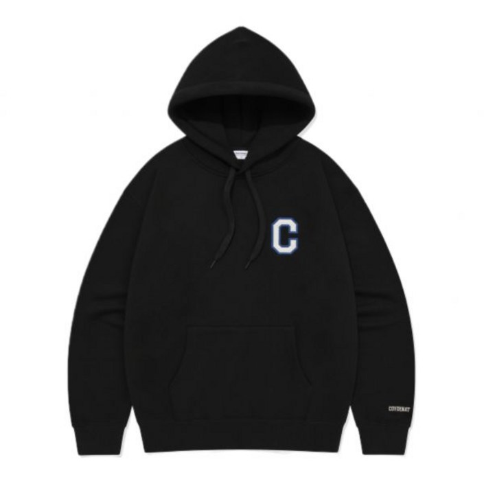 국내매장판 COVERNAT 커버낫 후드티 C 로고 후디 블랙 375097