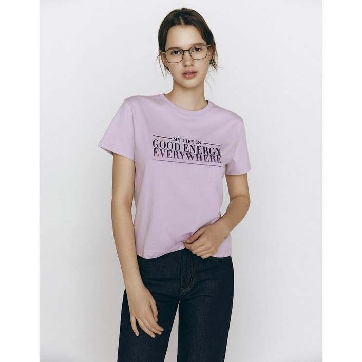 지오다노NEW 한소희 여자 그래픽 반팔 티셔츠 굿에너지05395504 이천일아울렛분당점