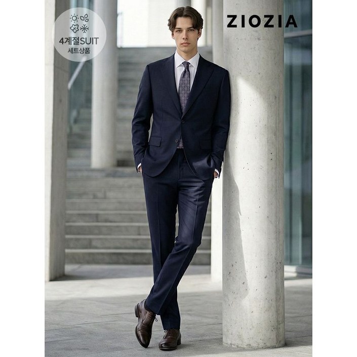 지오지아 컴포트핏 데일리 네이비 정장세트 ACD5SB1301 ACD5SP1301 DNV
