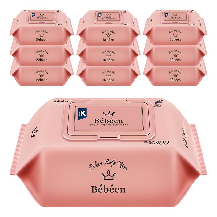 Bebeen 시그니처 영유아물티슈 캡형