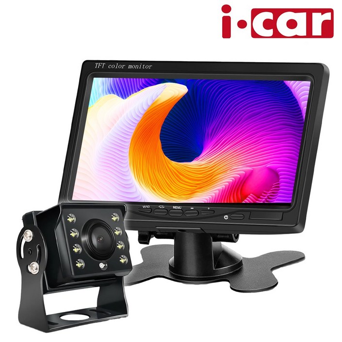 7인치 거치형 모니터 화물차용 LED 후방카메라 풀세트
