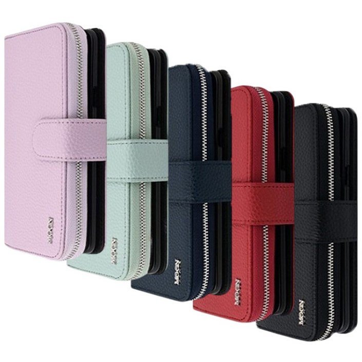 갤럭시S22 케이스 지갑 가죽 카드 수납 포켓 다이어리 플러스 더문 지퍼