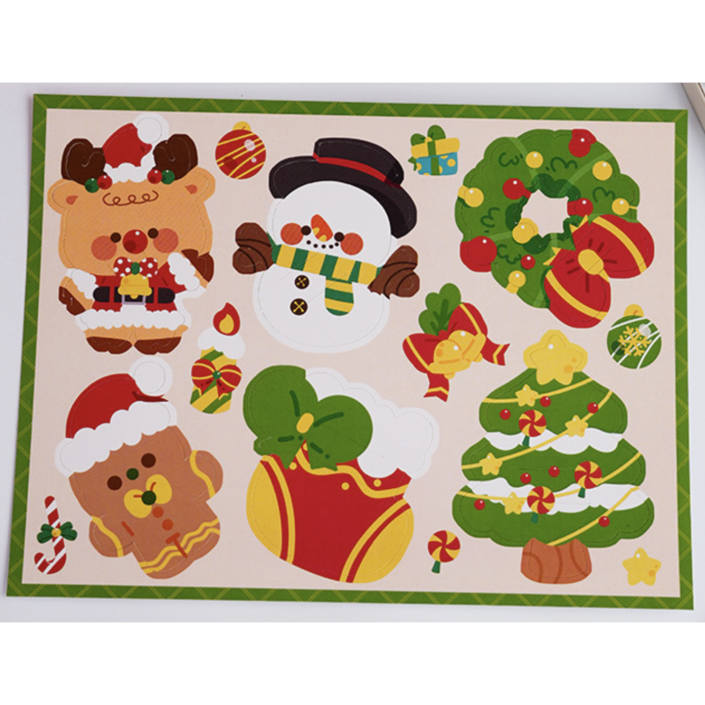 크리스마스 사탕페이퍼 6종 15장세트90P사탕 미포함