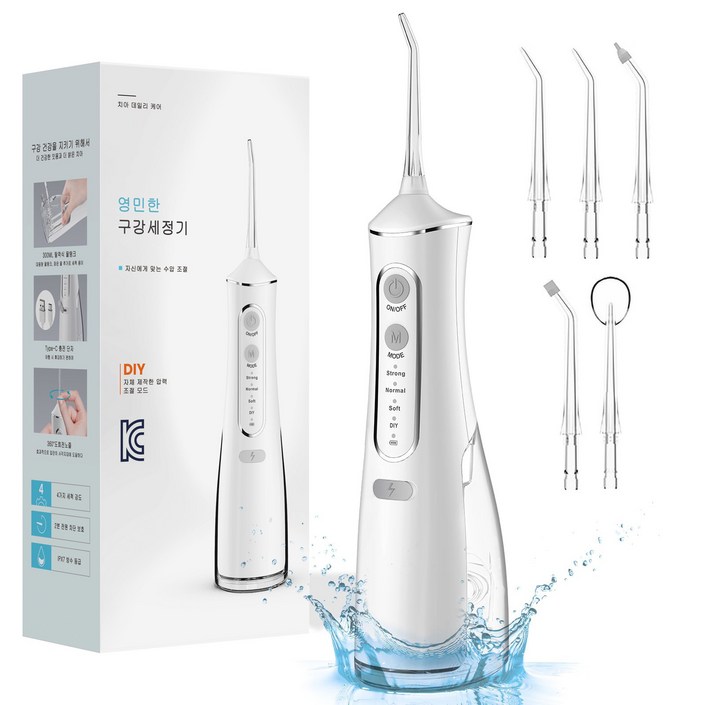 스타일닥터 대용량 구강세정기 건강한 구강관리 물치실  5개노즐팁