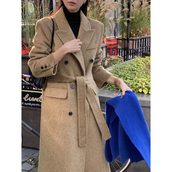 루어스룸 바이버리 벨트 겨울 롱 핸드메이드 코트5color