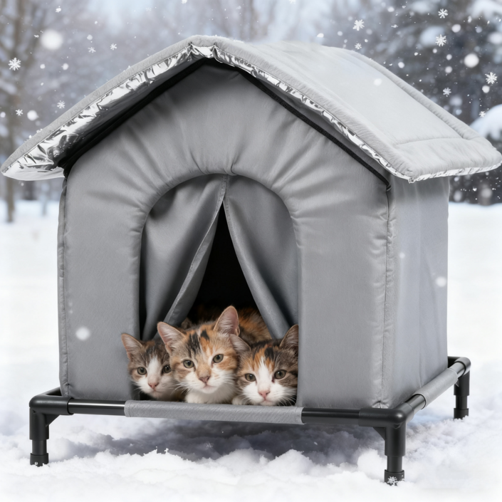 길고양이 겨울집 길냥이 겨울 야외 집 방수 방풍 하우스