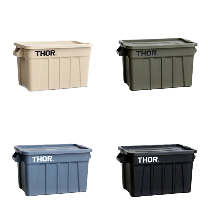 일본정품 THOR 토르박스 75L 캠핑컨테이너 박스테이블 정리박스 대형정리함 인기컬러