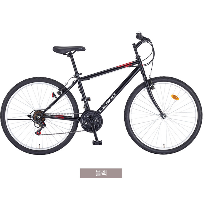 삼천리 레스포 26 라빈 자전거 MTB 입문용자전거 21단, 1개, 168cm, 25년 블랙 90%