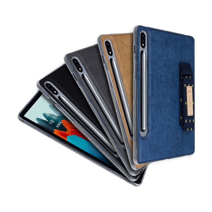 베토벤 갤럭시탭 s7 플러스 FE s6 lite s4 a7 s5e 핸드그립 케이스, 03베이지