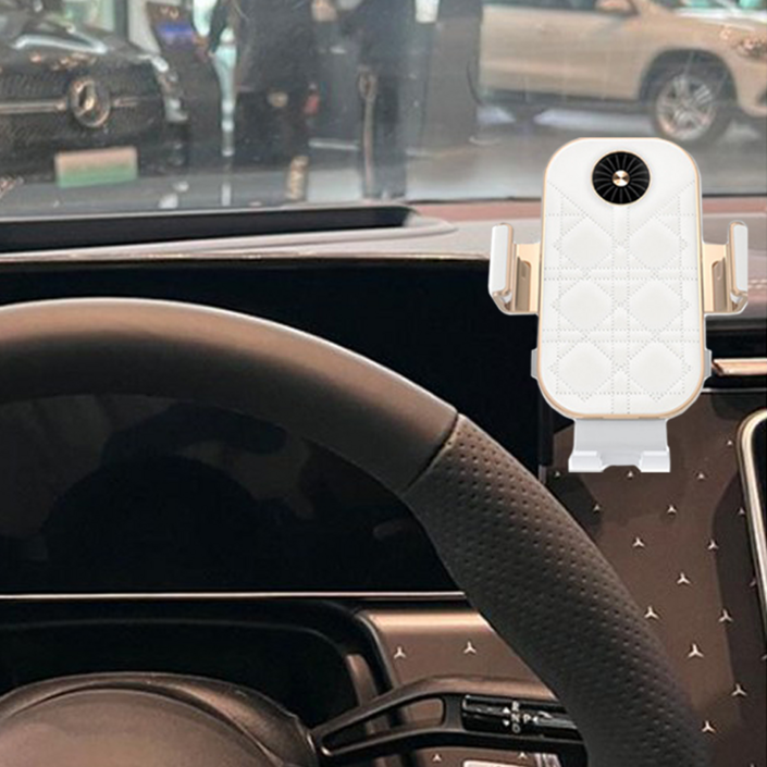 지시그니처 벤츠 EQE EQS 2022 핸드폰 무선충전 거치대 C38K, 화이트, 1세트