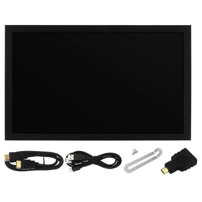 PC 노트북 카메라 TV 박스 DVD용 휴대용 모니터 HDMI 호환 VGA AV 입력 DC C타입 전원 화면 1024×600 IPS LCD 7 인치