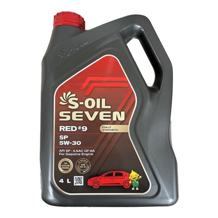 에스오일 세븐레드 9 SP 5W30 4L 가솔린 엔진오일 에스오일 세븐레드 9 SP 5W30 4L 가솔린 엔진오일