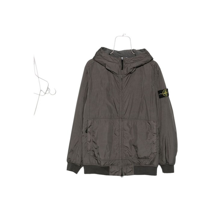 스톤 아일랜드 후드 패널 재킷