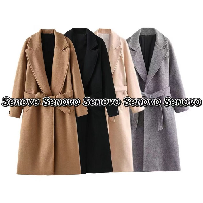 프리미엄 울 벨트 코트 T3SS45