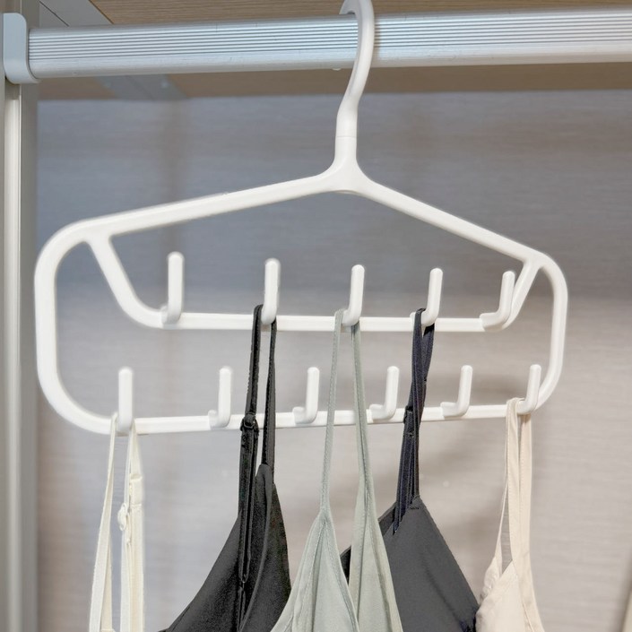 리블리홈 다용도 옷걸이 넥타이 브라 모자 나시 걸이, 1개, 화이트