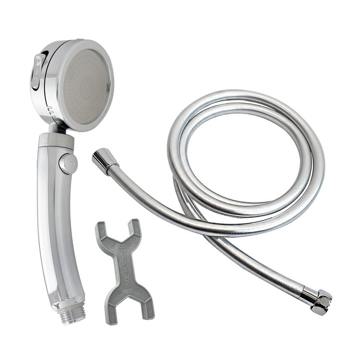 온오프 샤워기헤드2m 튜브형호스 세트, 단일색상