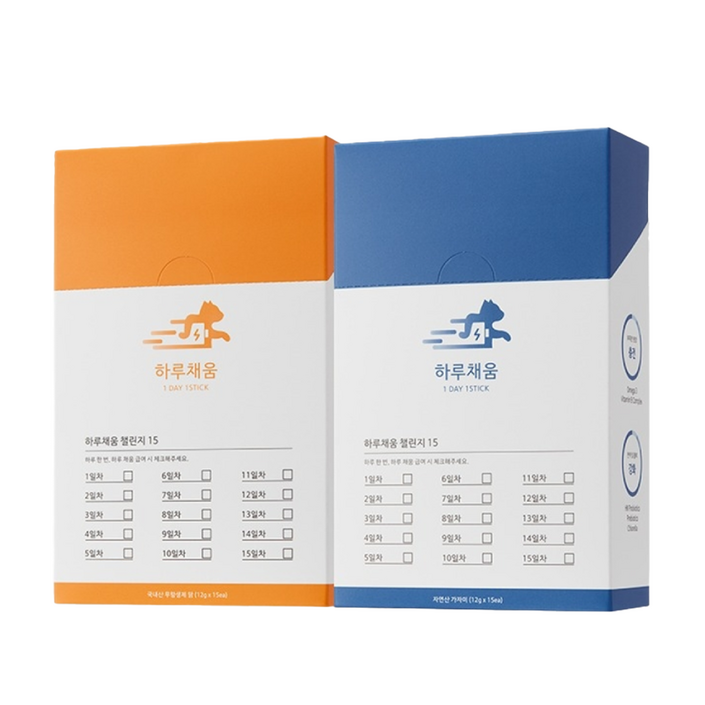 프로젝트21 하루채움 고양이 종합영양제, 츄르, 신장 모질 비듬 면역력 개선