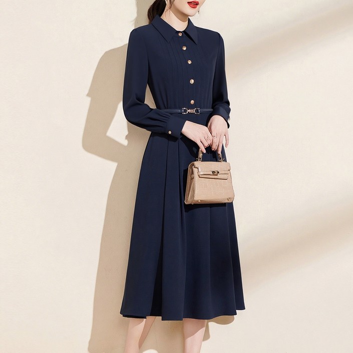 9월 하객룩 가을 원피스 단아한 긴팔 반팔 빅사이즈 돌잔치 첨마 여성 정장 결혼식