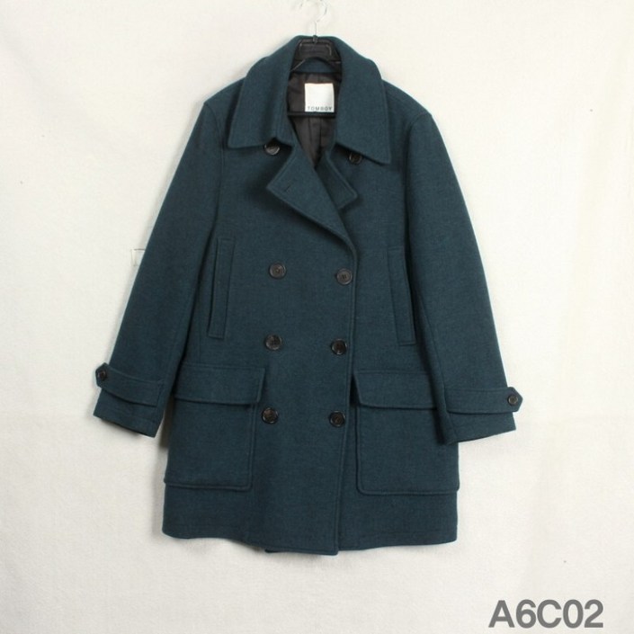 1739 톰보이 모직 더블 코트 FREE사이즈 아지구제