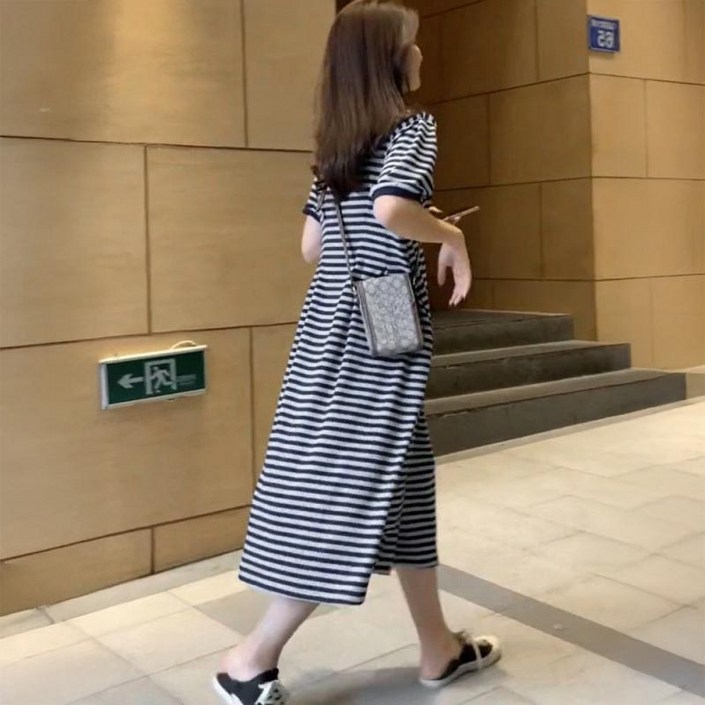 오비안 빅사이즈 편안한 심플 여성 롱 원피스