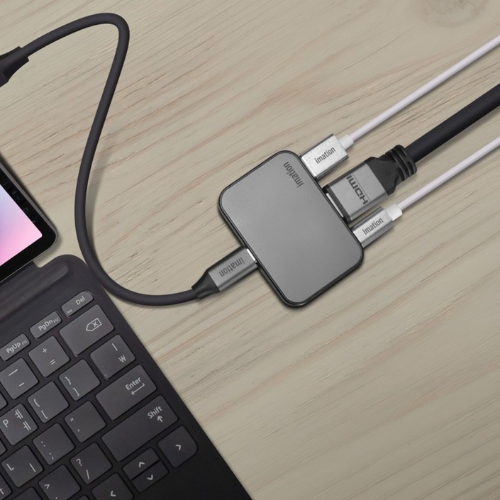 이메이션 3in1 케이블 분리형 USBC 3포트 멀티포트 허브, HDMI 4K 60Hz 지원, 덱스지원, 아이폰미러링 IMHU100, 1개 이메이션 3in1 케이블 분리형 USBC 3포트 멀티포트 허브, HDMI 4K 60Hz 지원, 덱스지원, 아이폰미러링 IMHU100, 1개