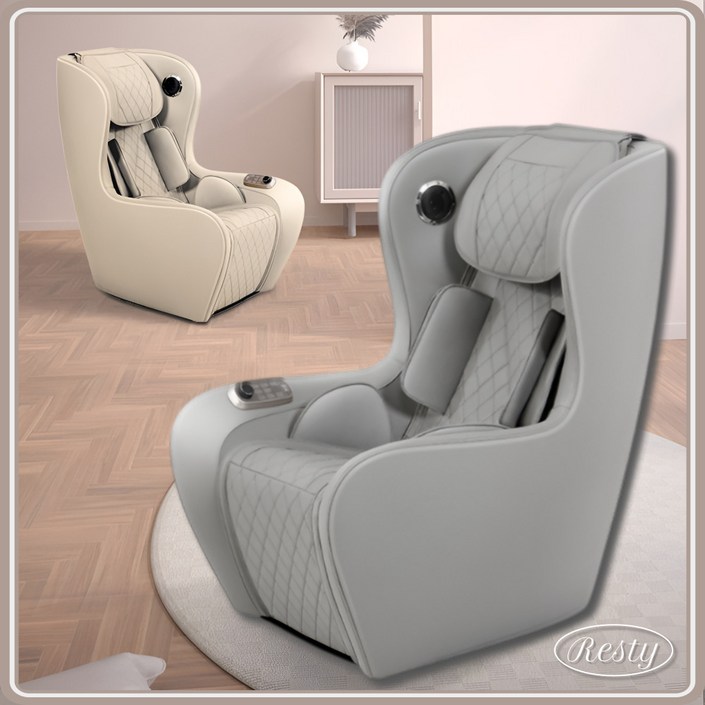 레스티 안마의자 스마트 듀얼 에어백 전신 케어, 고급형 그레이에어백마사지블루투스