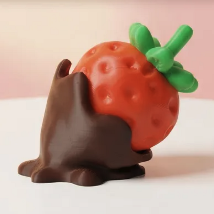 초코 퐁당 딸기 키캡 키링 클리커 발렌타인데이선물 키보드 스위치 피젯토이 핫스왑 딸깍이