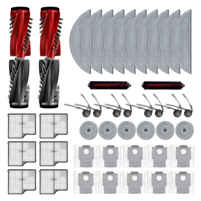 호환 호환돼지 로보락 S9 MaxV Ultra 소모품 물걸레 더스트백 필터 브러쉬 1년 패키지, 1개