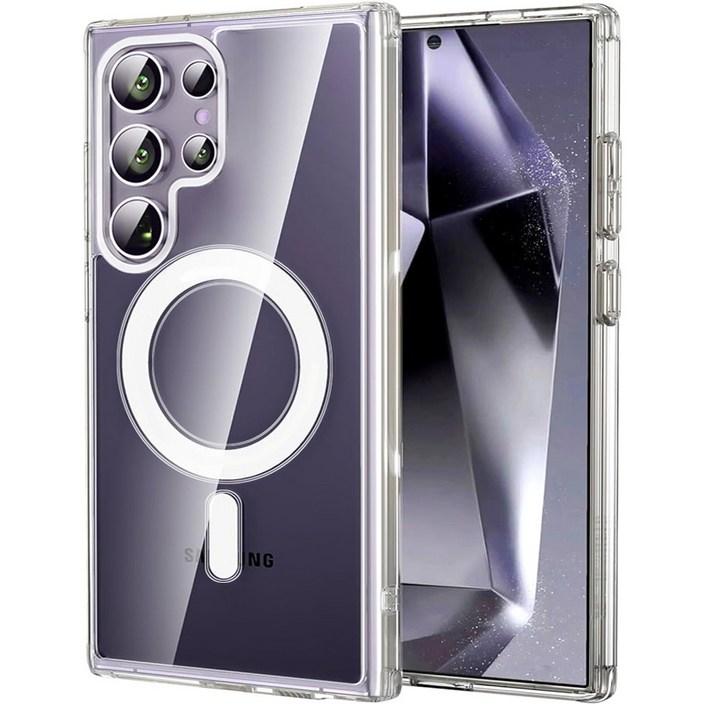 아이엔조이 아이폰 갤럭시 S 초강력 젤리 하드 투명 마그네틱 맥세이프 휴대폰 케이스 INJMSC01