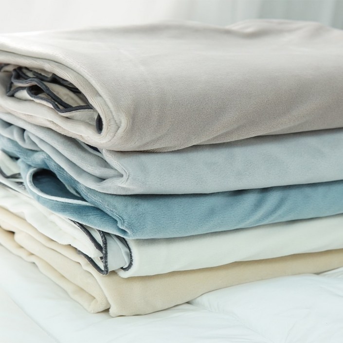 밀리에르 국산 극세사 담요 2장(1+1) M , L 사이즈 대형 밍크 겨울 이불