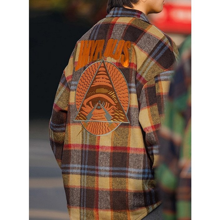 킹앤조이 메이즈 남여공용 체크 플란넬 셔츠