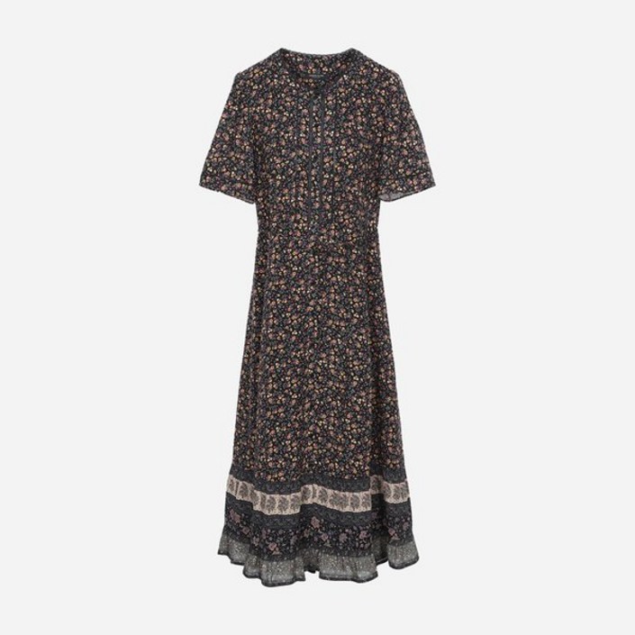 국내백화점 써스데이아일랜드 원피스 플라워 풀 오픈 롱 T254MOP220W 롱원피스 하객룩