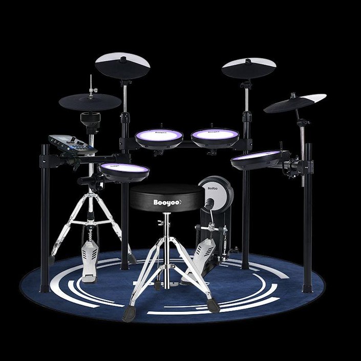 전자드럼 가정용 풀패키지 연습용 패드 입문용 전자드럼패드 교회용, 1개, 래디언트 4심벌 + 700X 50W