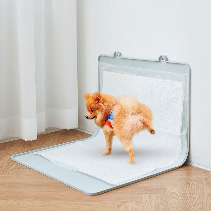 강아지배변매트 울트라웨이브 강아지 고양이 특대형 실리콘 논슬립 배변매트 싸개냥, 블루그레이
