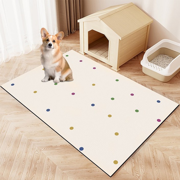 콜콜러브 강아지매트 반려동물 미끄럼방지 매트 가정용 방수매트 베란다 거실 복도 다용도 절단 가능 PVC 매트 캣독 공용