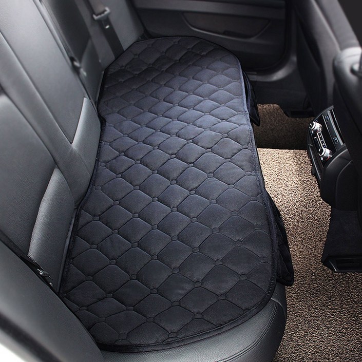 지엠지모터스 핫텍트 커넥티드 프리미엄 스웨이드 차량용 시트, 블랙뒷자석1P, 1세트