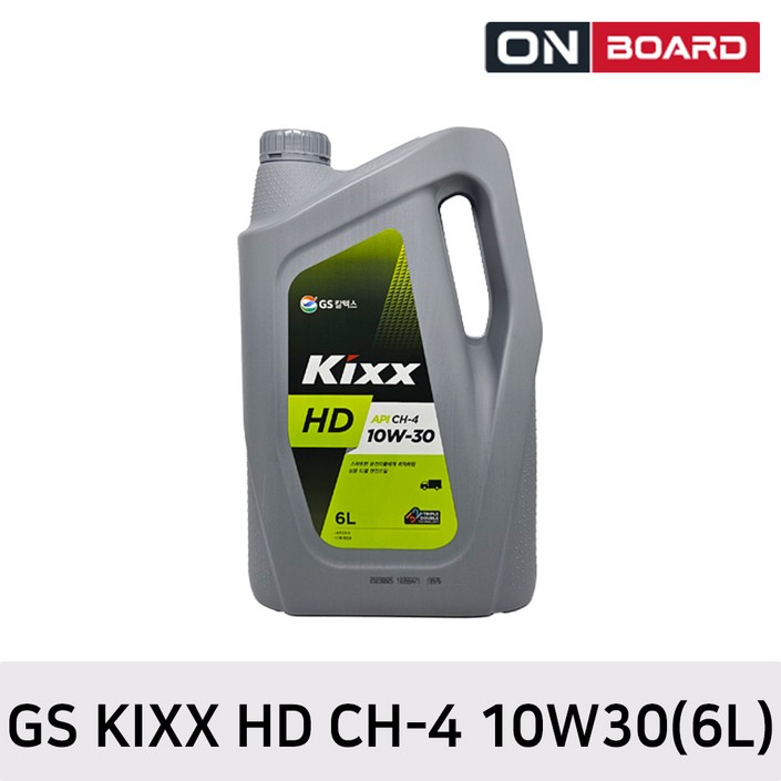 GS KIXX HD CH4 고급 디젤 전용 엔진오일 10W30 6L, 1개, 6L GS KIXX HD CH4 고급 디젤 전용 엔진오일 10W30 6L, 1개, 6L