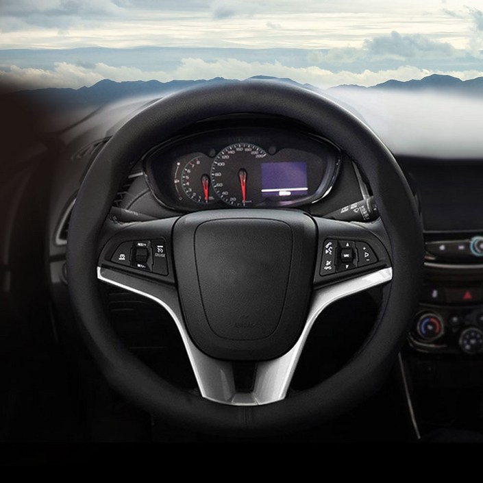 제네시스 g70 g80 g90 gv60 gv70 gv80 eq900 자동차 가죽 핸들커버, 023D입체제네시스 실버로고