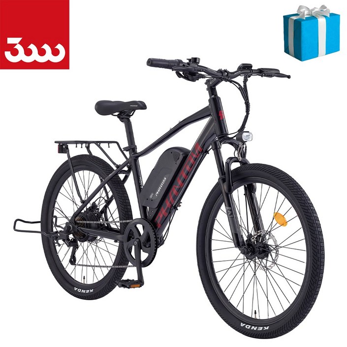 삼천리 2025 26 팬텀TX MTB 운동용 생활용 짐받이 전기자전거 100 완조립  사은품 증정