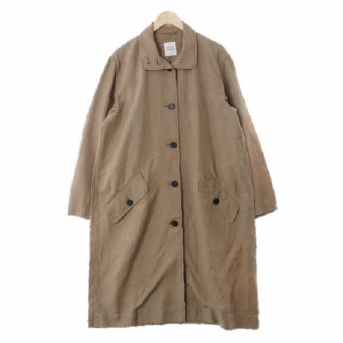톰보이 카키린넨혼방 오버핏롱트렌치코트 8090