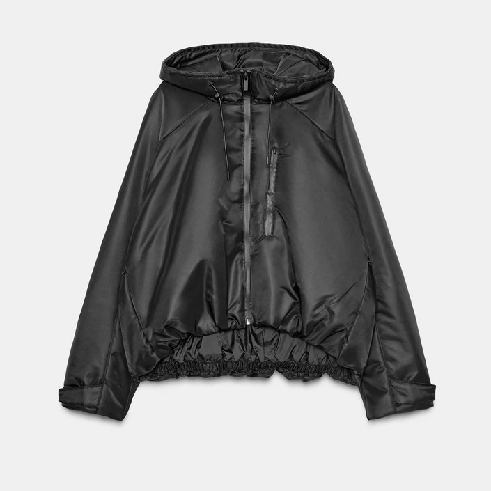 자라 여성 포켓  후드 패딩 재킷 zara