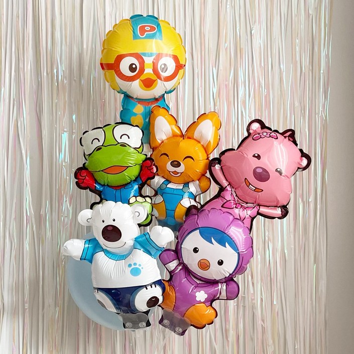 뽀로로 패티 크롱 루피 에디 포비 풍선 막대풍선 스틱