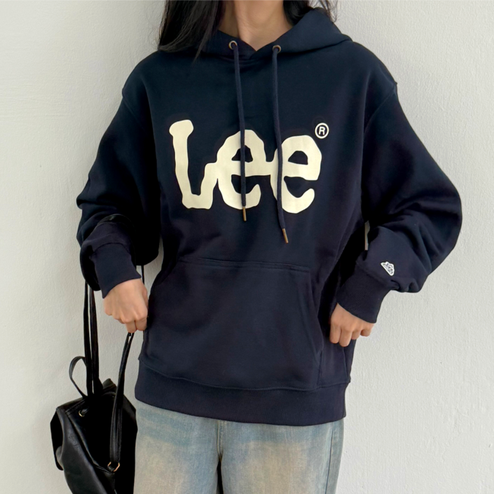 매장정품 LEE 리 후드티 후드 티셔츠 남성 여성 긴팔 맨투맨  스포닉스 양말